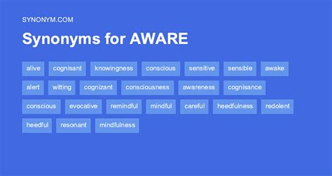 Find 43 different ways to say COGNIZANT, along with antonyms, related words, and example sentences at Thesaurus. . Aware another word